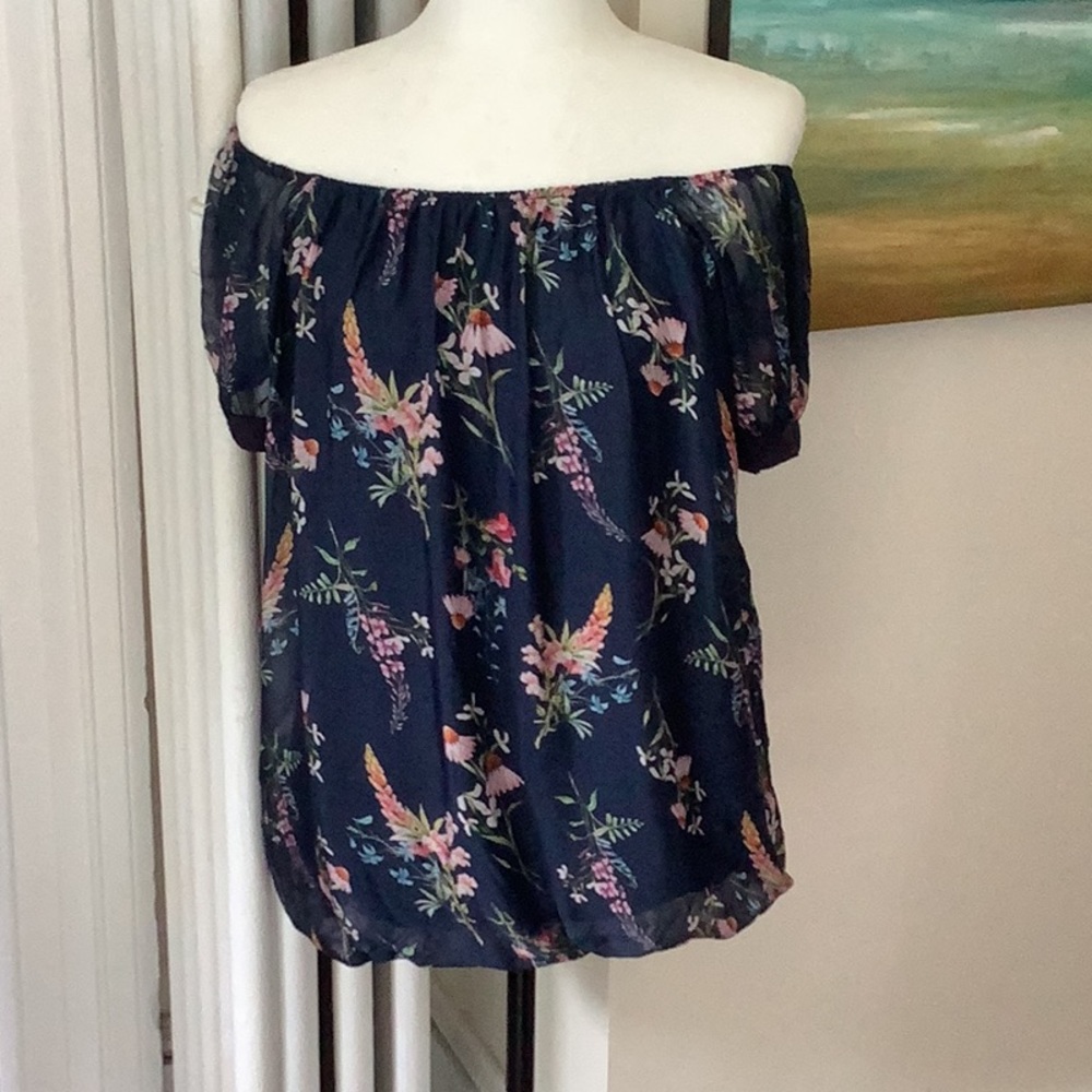 Blue Blouse with Elegant Design